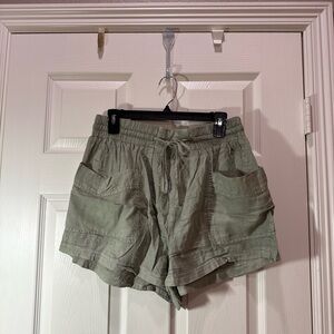 Free People Sage Green Cargo Shorts